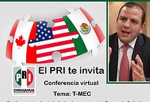 El PRI te invita a la conferencia virtual sobre el T-mec